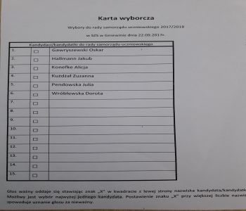 Wybory do Rady Samorządu Uczniowskiego zdjecie 3