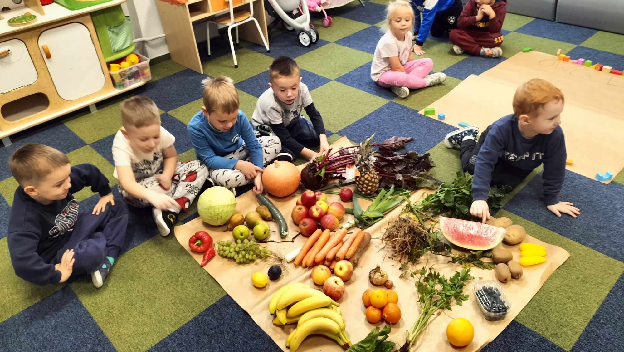 Dzień warzyw i owoców w przedszkolu.