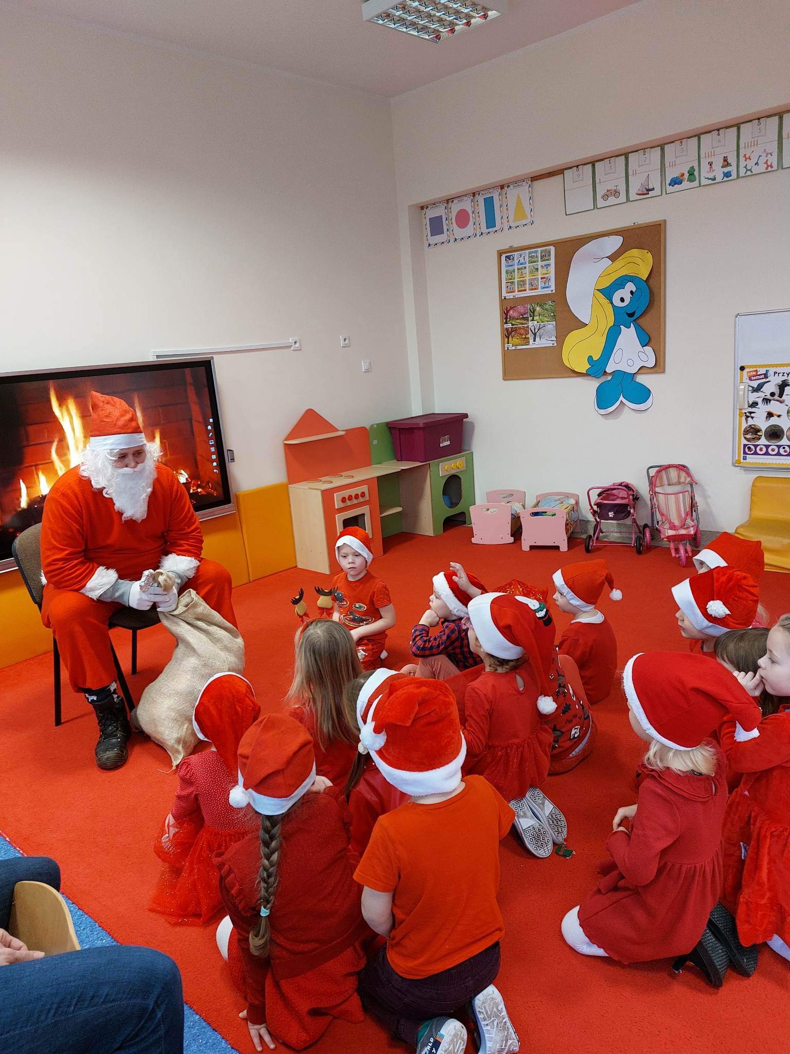Wizyta św. Mikołaja w naszym przedszkolu.