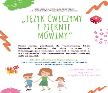 I SZKOLNY KONKURS LOGOPEDYCZNY